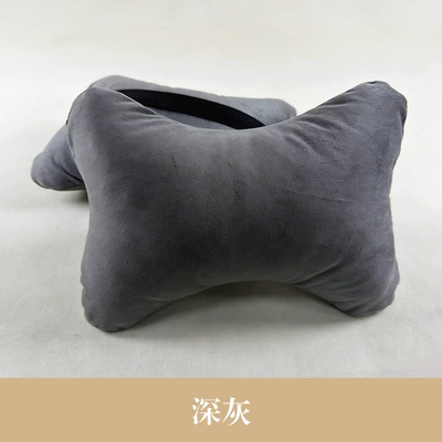 Car Neck Pillow, Short Plush, Headrest - one-dark-gray-neck-pillow-3121