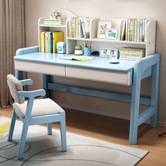 3l solid wood children's study table student desk writing table home computer desk bookshelf integrated desk homework desk