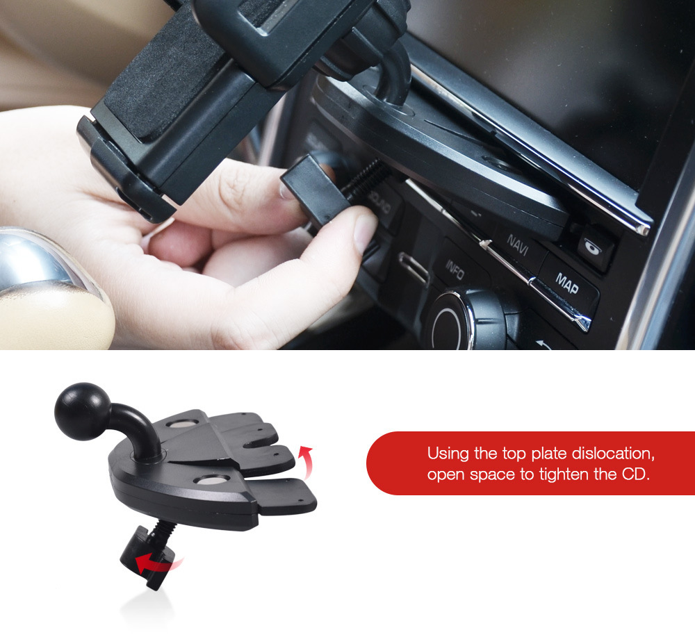 Car mobile phone holder CD port car bracket car mobile phone holder car air outlet navigation mobile phone holder