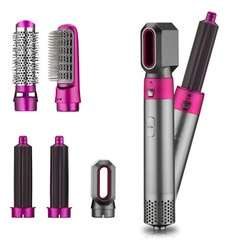 Cross-border automatic straightening hair straightener, dry and wet two-in-one new hot comb five-in-one hair dryer comb