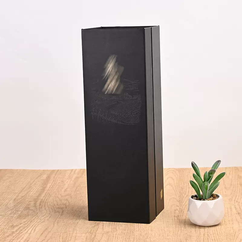 红酒包装盒单支装葡萄酒礼盒空盒包装酒瓶盒烫金可印LOGO高端酒盒