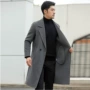 过膝西装领秋冬新款大衣