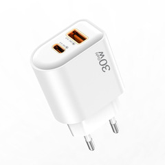 PD30W は超高速充電をサポートし、フルプロトコル高速充電携帯電話 A+C デュアルポート EU 充電ヘッドは Apple 16 に適しています