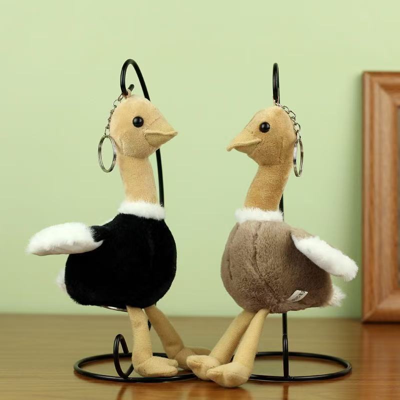 Simulación transfronteriza avestruz peluche juguetes colgantes muñecas muñecas zoológicas recuerdos muñecas muñecas de educación temprana