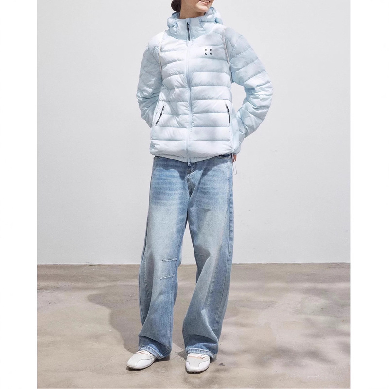 Teflon Triple Protection New National Standard 50 White Duck down Lightweight Hooded Rib down Jacket Liner Jacket Winter