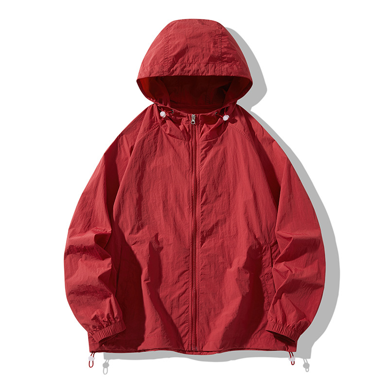 Chaqueta de Protección Solar con Capucha para Pareja, de Nailon, Con Capucha, para Uso Diario