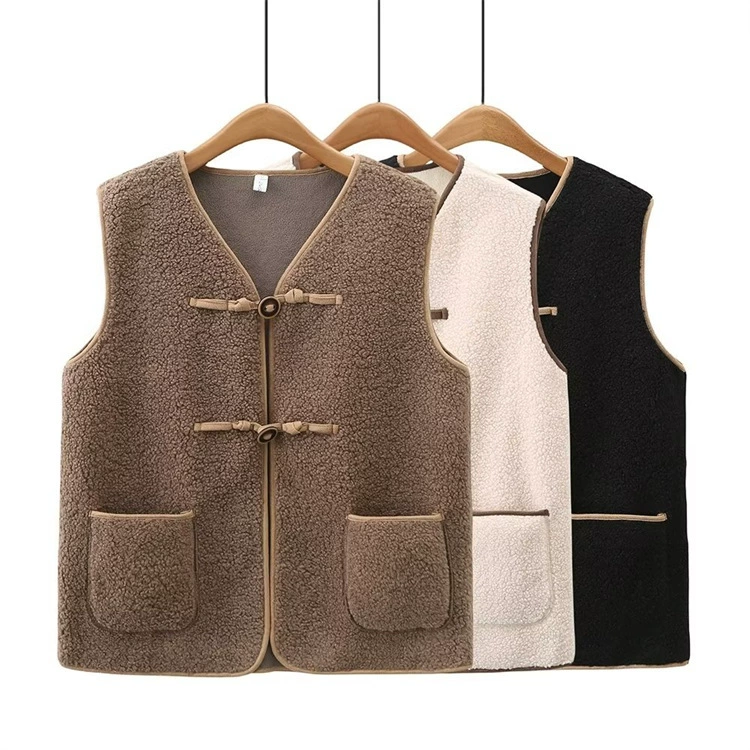 2023 зима новый женский облегающий Стройный свободный Корейский Бархатный теплый жилет с частицами, пальто 611