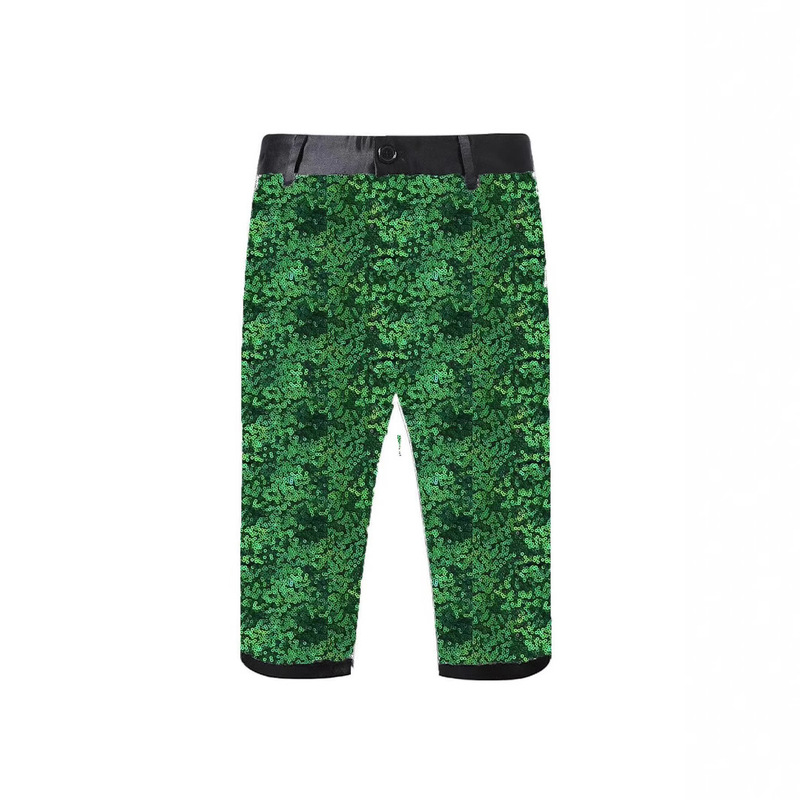 Cross-Border Foreign Trade Fashion Sequined Men's Trousers European and American Slim Casual Shorts Men's Performance Shiny Pants Men
