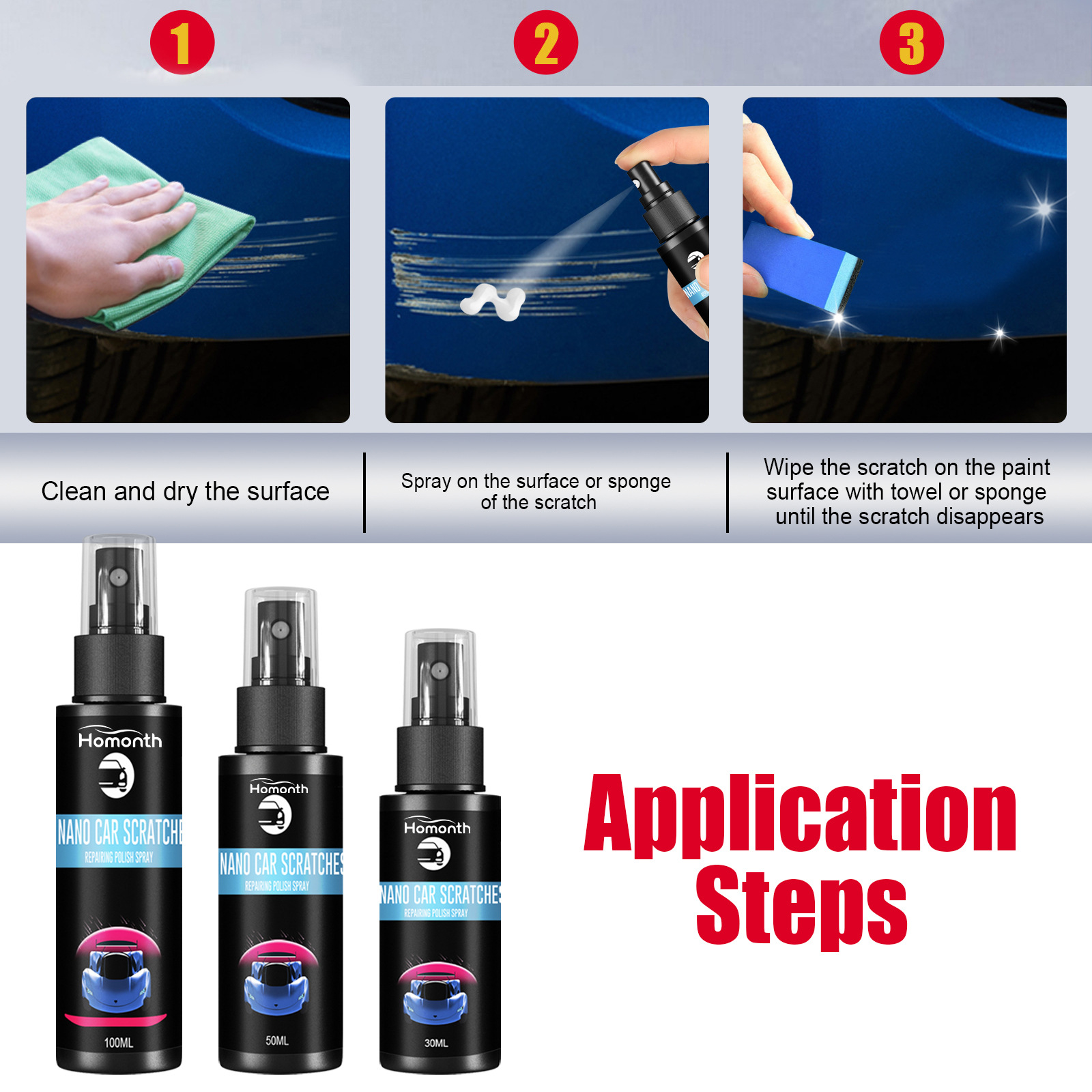 Homonth Scratch Repair Spray Image 4