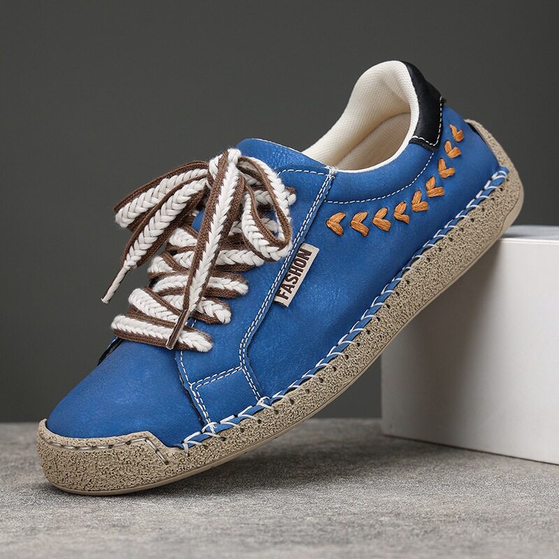 Giày vải canvas unisex cổ thấp đế bằng mũi tròn, phong cách retro thoáng khí chống trượt — 9013 màu vàng, 9013 màu xanh dương, 9013 màu xanh lá cây, 9013 màu đen
