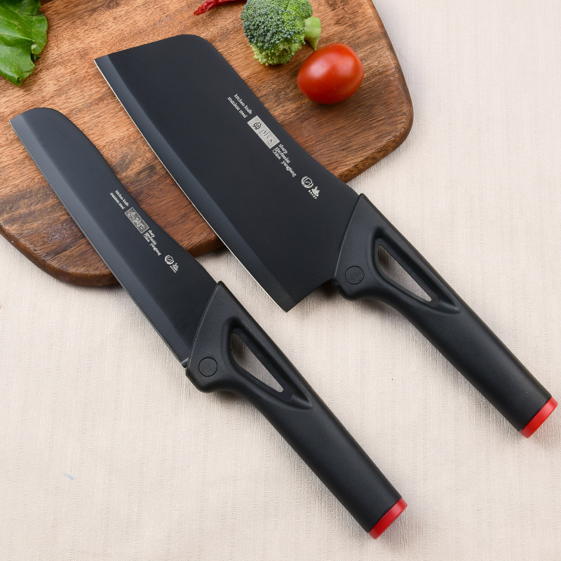 Cuchillo de cocina de acero inoxidable de doble cuchillo cuchillo de cocina cuchillo de frutas cuchillo de cocina cuchillo de corte casero combinado