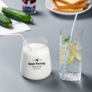 Straw 100 color bar short elbow disposable beverage juice milk soybean milk plastic straw factory direct supply