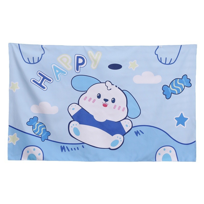 Children's double-sided velvet beach bath towel