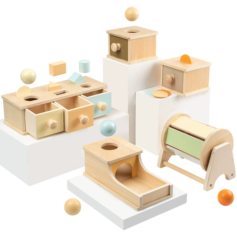 Деревянная детская интеллектуальная развивающая игрушка Montessori для коробок, учебные пособия с монетами, раннее образование, интеллектуальное развитие