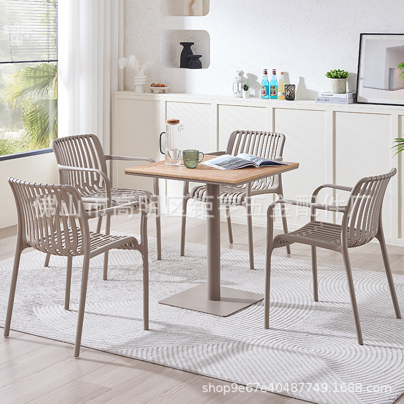 Mesas y sillas para exteriores, sillones, mesas y sillas de comedor, sillas con respaldo para balcones de hostales, sillas de ocio al aire libre para patios
