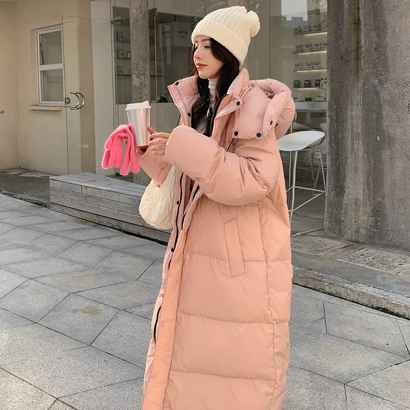 2025新款棉服女中长款跨境大码宽松加厚时尚羽绒棉衣大衣棉袄外套