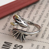 Retro ring hip-hop style, chain, accessory, on index finger, punk style