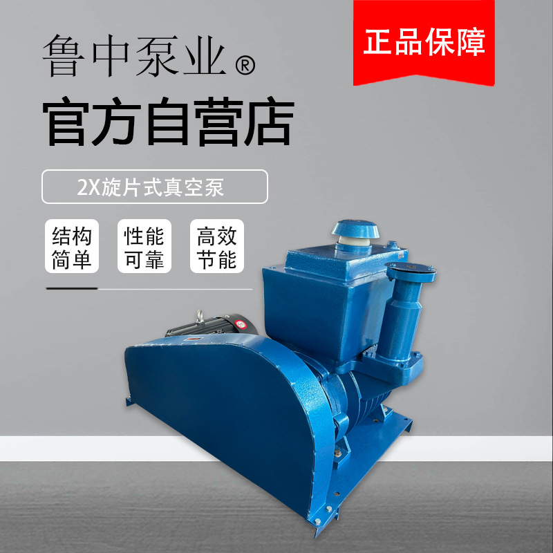 2X-15系列旋片式真空泵 鲁中牌气体输送2X真空泵质保一年品质保障