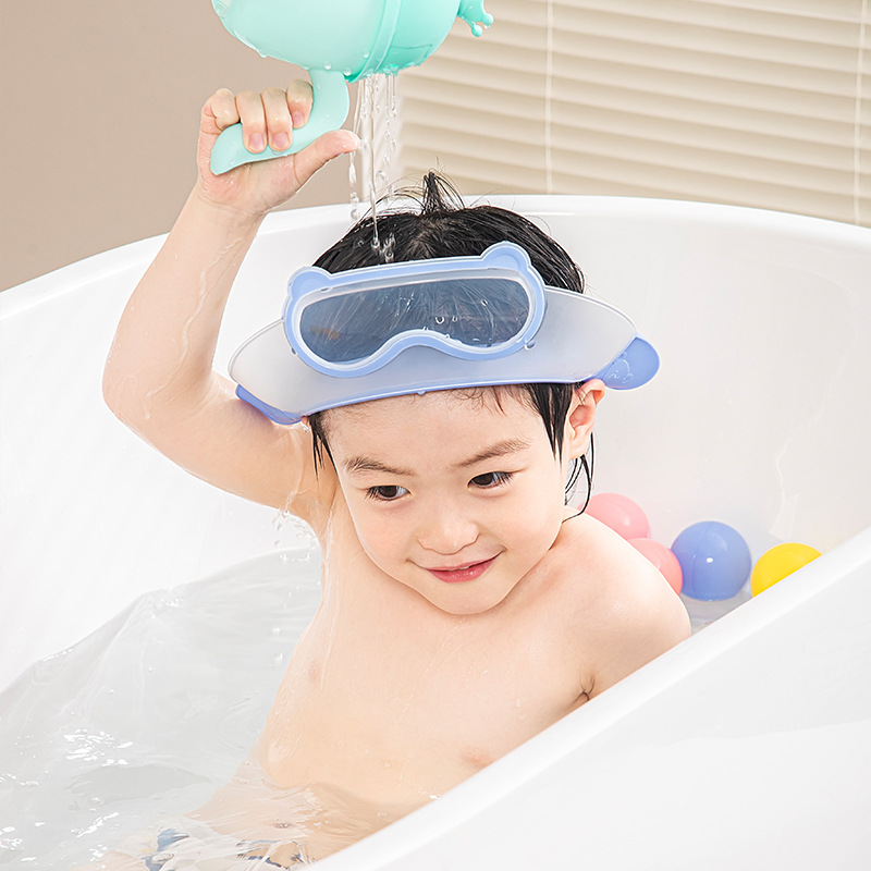 Gorro de ducha para bebés, gorro de ducha, artefacto de champú, gorro de champú de silicona, protector auditivo impermeable, gorro de ducha para niños, gorro de champú para niños