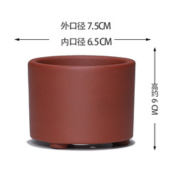 紫砂粗陶瓷花盆多肉菖蒲盆栽文竹老樁宜興拇指小創意老樁盆批發