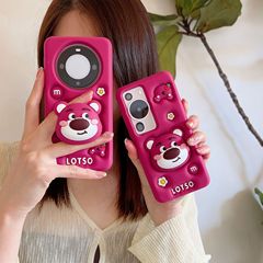 草莓熊適用於華為mate60手機殼榮耀70硅膠mate/nova系列軟殼P60