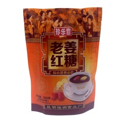 Yunnan Old Ginger Red Bean Jelly with Collagen Powder, 360g Bag, Individual Small Pack, Instant Beverage, Leisure Food, Wholesale