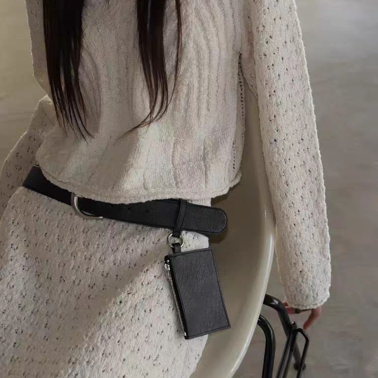 网红迷你皮带装饰腰包 时尚百搭腰带包 创意腰挂卡包穿搭装饰品