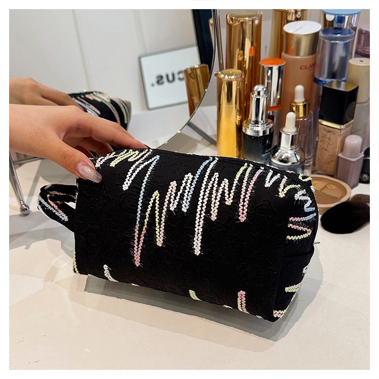 Bolsa de maquillaje 2024 nueva bolsa de almacenamiento de gran capacidad, bolsas de lavado portátiles, bolsas de lápiz, bolsas de papelería para estudiantes