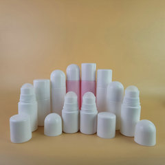 Manufacturer pe plastic bottle 30ml deodorant roll-on bottle cosmetic bottle sub-bottling 50ml roller ball bottle