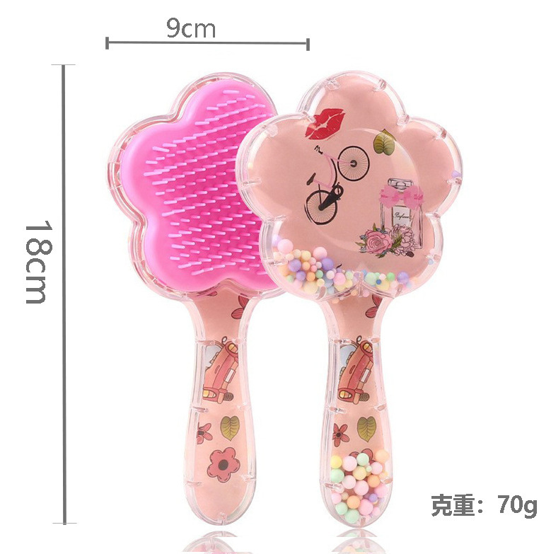 Pein de dibujos animados transfronterizos personalizados cuadrados portátiles impresión transparente arco iris masaje fluido bolsa de aire estudiante