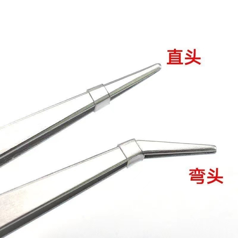 10センチメートルストレートカーブステンレス鋼薄型ピンセットガーデニングクリップツバメの巣ピックまつげマニキュア手作りクリップツール|undefined