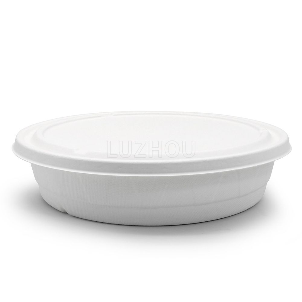 Shaogeng oasis fábrica al por mayor de la caña de azúcar desechable protección del medio ambiente vajilla 2500ml en forma de diamante tazón de verduras compostable