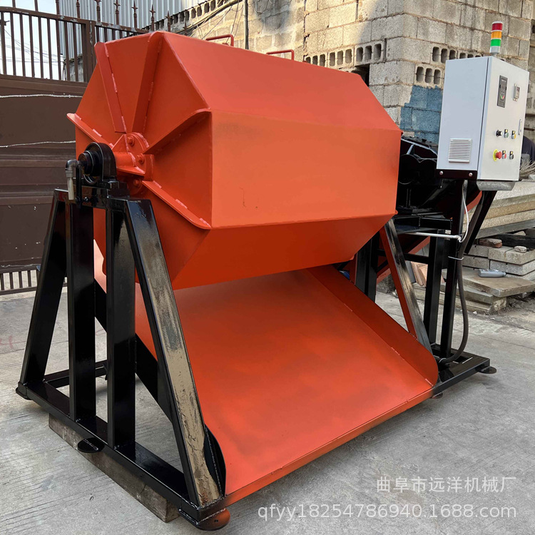 六角金属除锈研磨机 铁件抛光去毛刺机大型滚筒研磨机