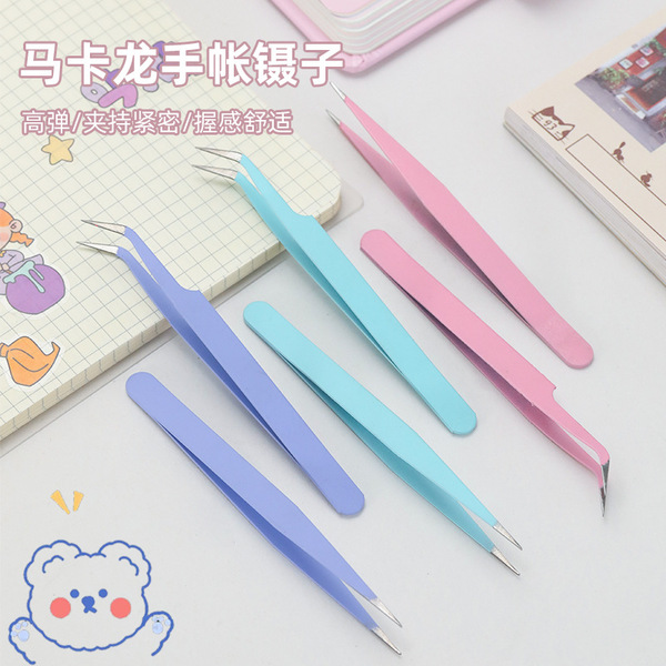 Macaron color hand account tweezers wholesale stainless steel color…