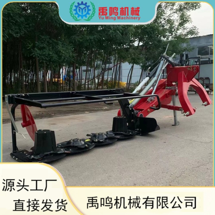 新款加重刀盘多圆盘全齿轮传动割草机 多圆盘苜蓿收割机收割苜蓿