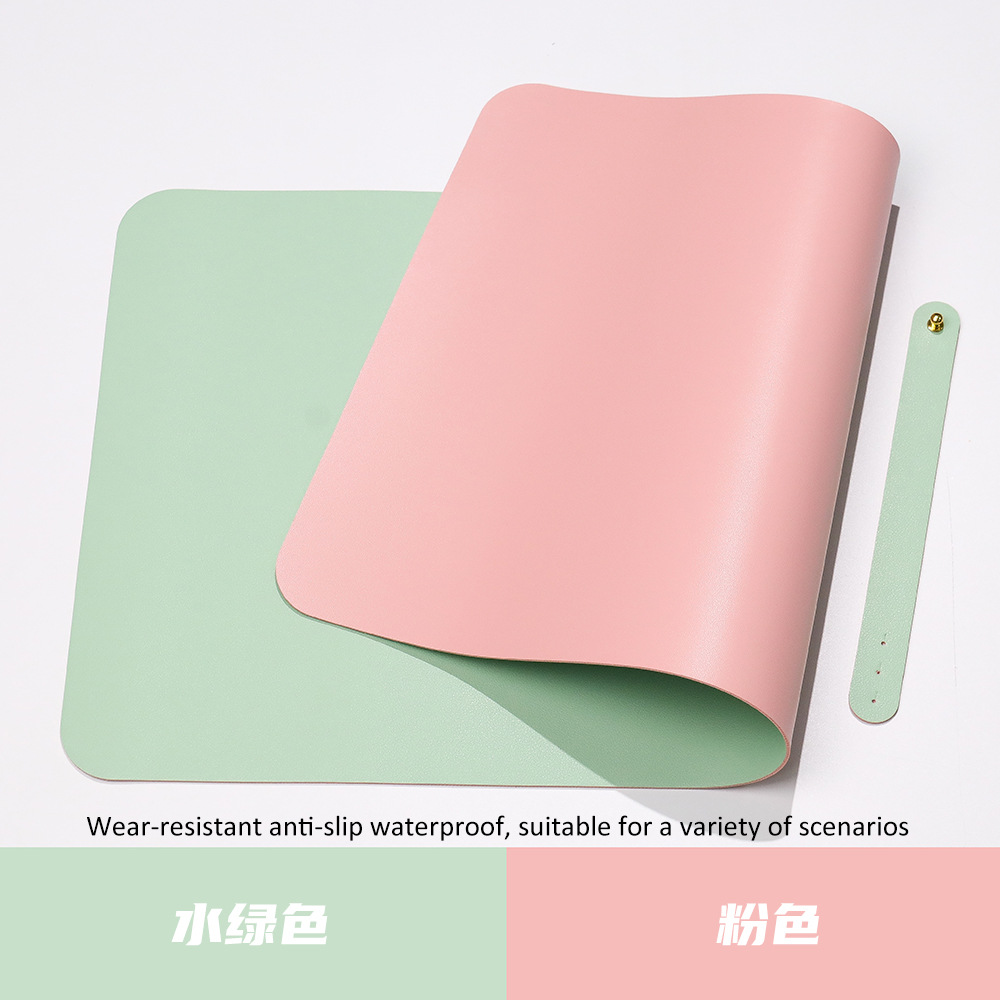 Diseño de cojín de mesa de cuero antideslizante impermeable color sólido super gran patrón publicitario cojín de publicidad para hacer cojín de ratón