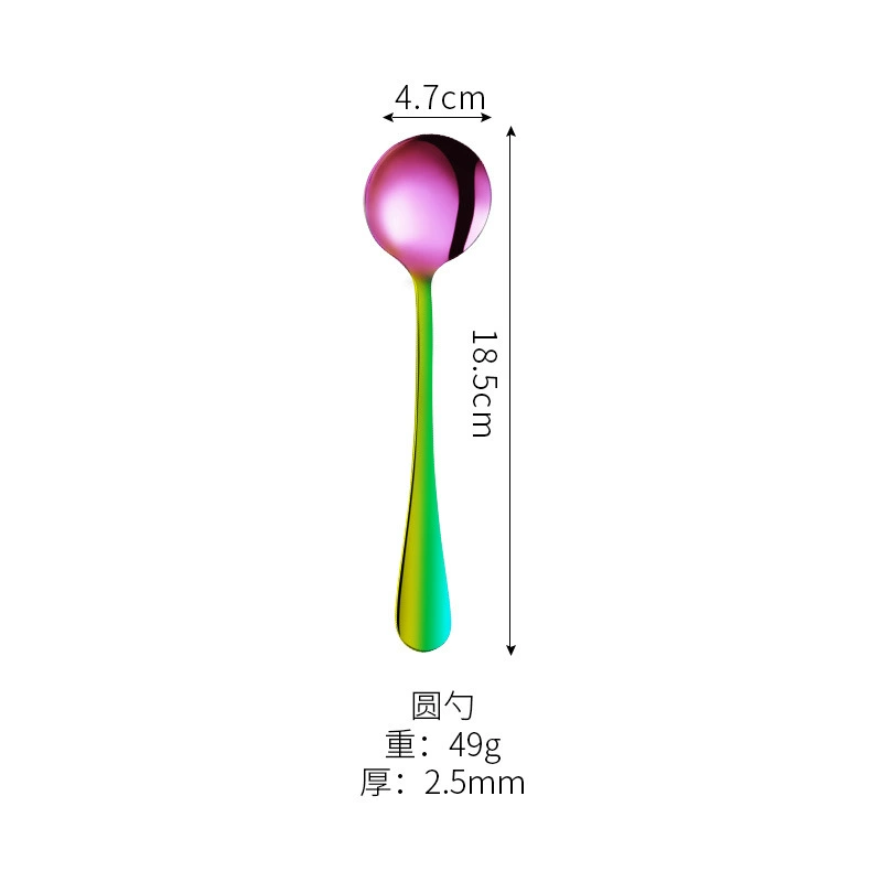 Amazon 1010 stainless steel tableware fantasy colored knife and fork tablet suit