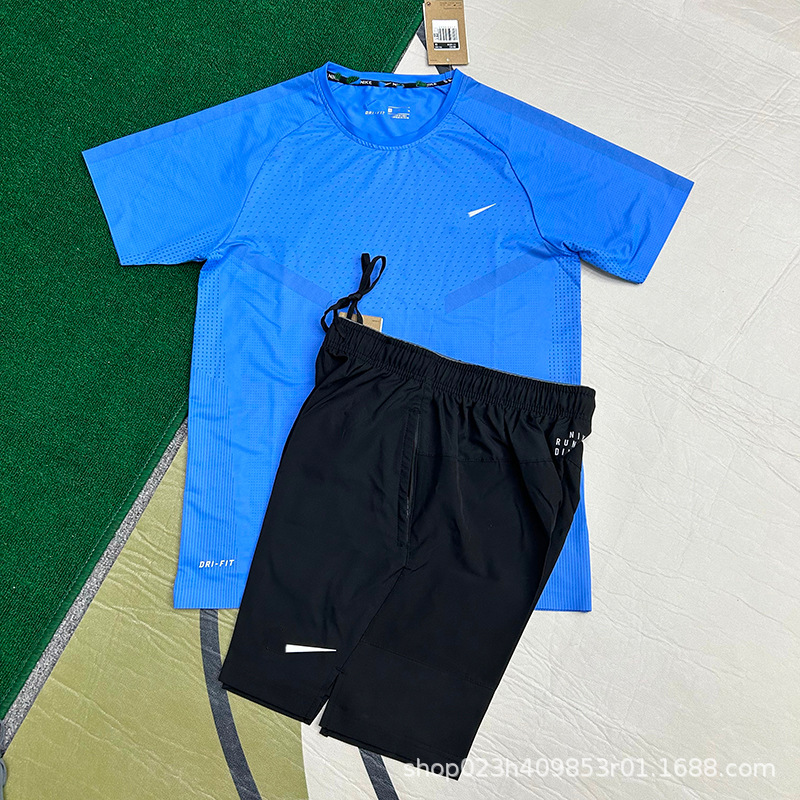 Nuevo al por mayor movimiento de secado rápido transpirable hombre camiseta de manga corta entrenamiento de hielo suelta chaqueta casual fitness correr