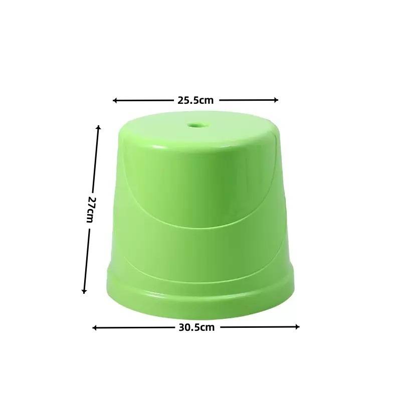 高さ32cmの小さな丸いスツール、プラスチックスツール、ベンチ、子供用家庭用ロースツール、大人用の厚みのある丸い調理済みのプラスチック製のコーヒーテーブルスツール|undefined