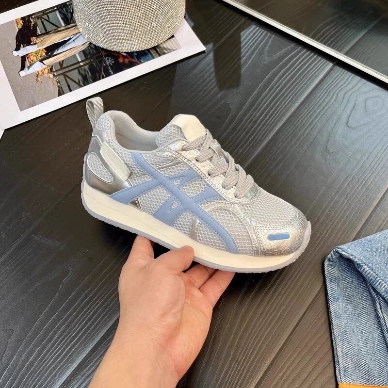 Spring 2025 Forrest Gump Shoes Women's New All-match Casual Mesh Breathable Round Head Feet Small Thick Sole Jogging sneaker
