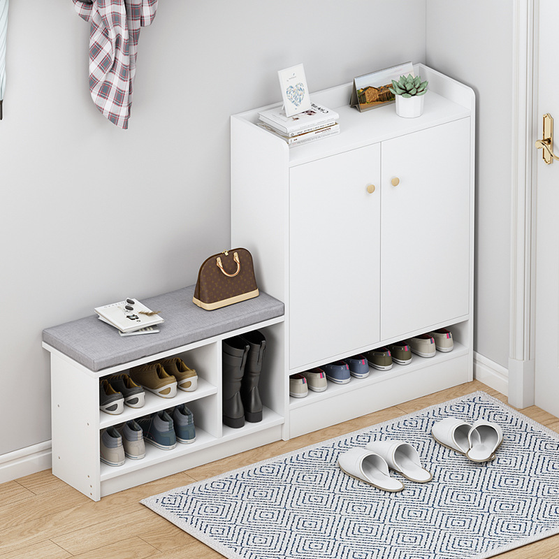 [Customizado por comercio exterior] almacenamiento simple porta de zapatos estante de zapatos creativo interior doméstico se puede sentar con zapatos taburetes económicos