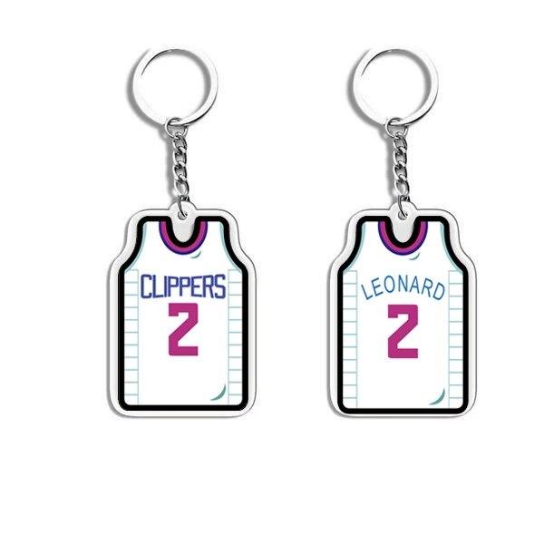 П pendant из акрилового джерси, мини униформа подвеска, 4.6×3.2 см, акрил + металл