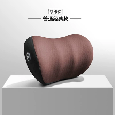 Car Headrest and Lumbar Support Headrest - small-waisted-headrest-without-friction-mocha-brown