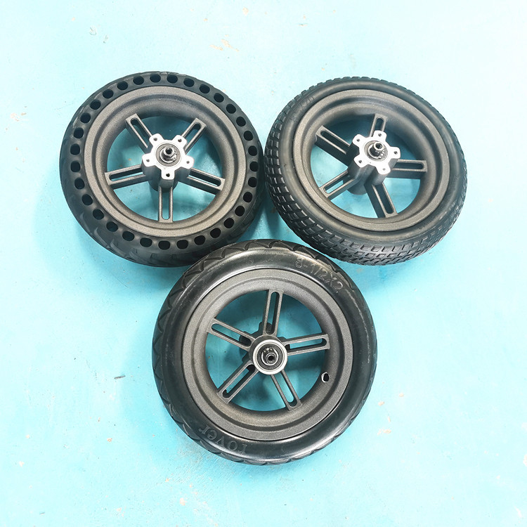 适用于8.5寸小米电动滑板车后轮8 1/2x2蜂窝镂空实心轮胎后轮套装