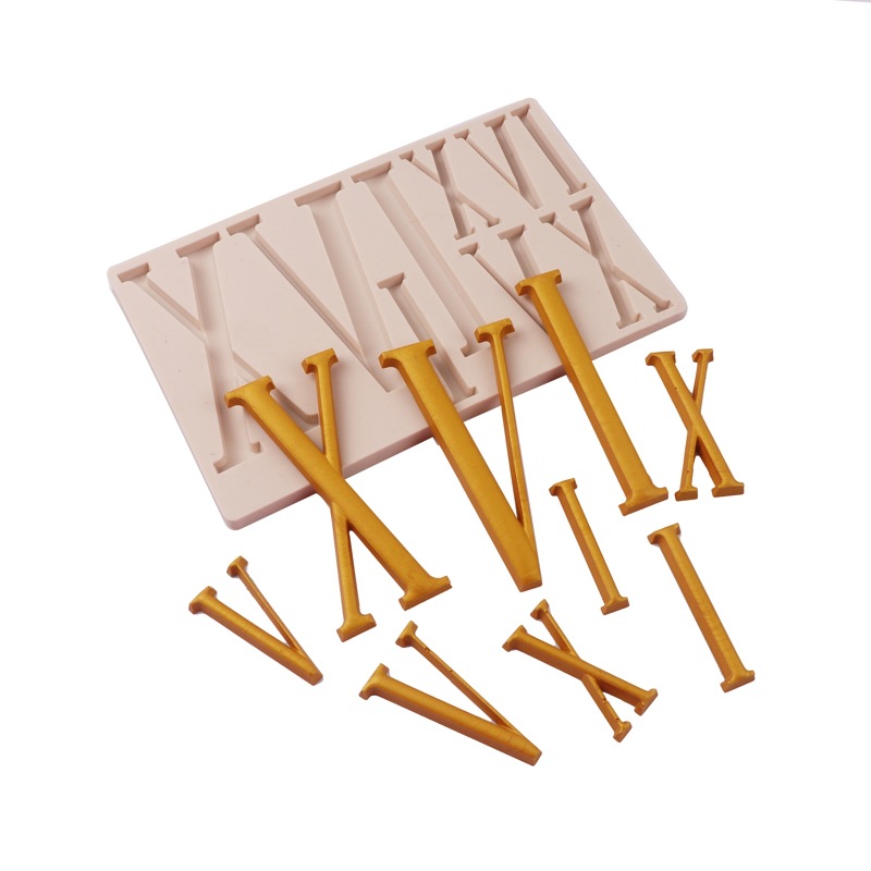 Silicona herramientas para hornear mayúscula fondant chocolate decoración de la torta del molde de silicona molde epoxi