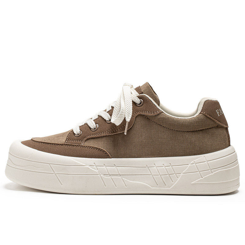 Giày sneaker nam cổ thấp đế dày tăng chiều cao, chống trượt, chống mài mòn, phong cách thể thao casual — AA 01m Hạnh nhân, AA 01m cà phê, AA 01m Đen