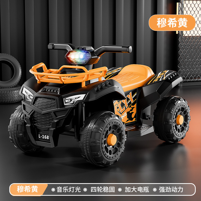 Transfronterizos para niños 6v motocicleta eléctrica ATV motocicleta todoterreno cuatro ruedas niños coche de playa coche eléctrico para niños y niñas