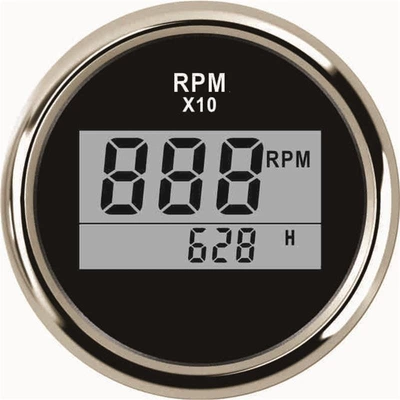 Car and Ship Modification automobile instrument - silver-edge-black-bottom