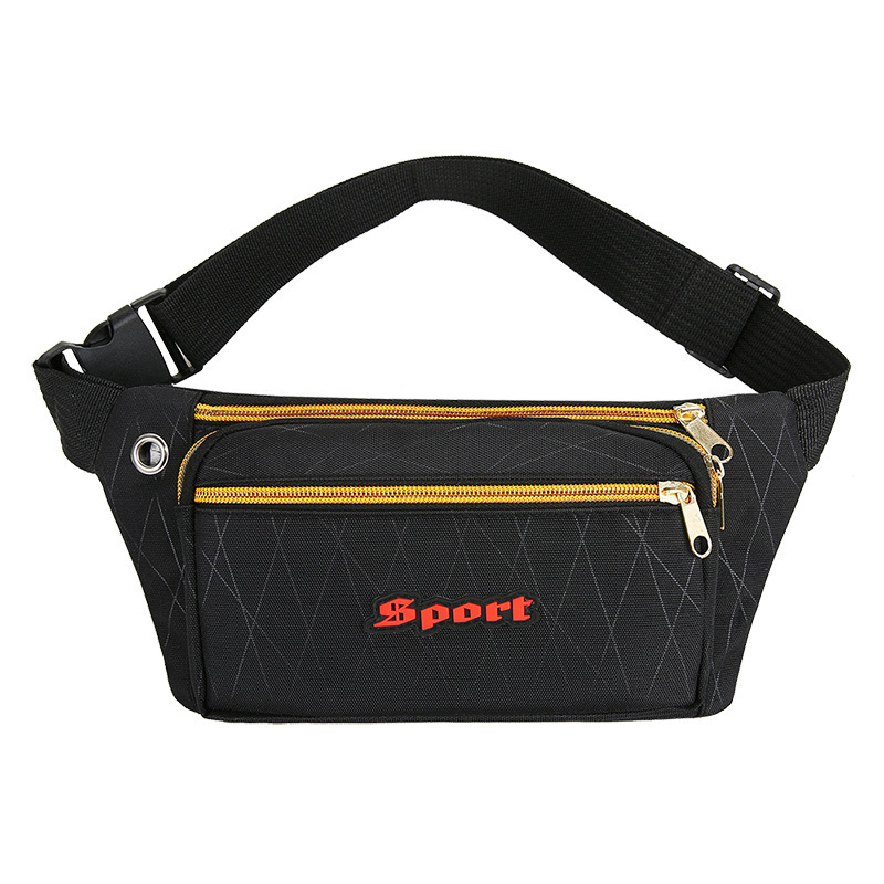 Cambio de suministro directo de fábrica BOLSA DE TELÉFONO MÓVIL bolsa de cintura para hombres y mujeres nueva bolsa de cintura ajustada bolsa de cintura de tela de tres tirones