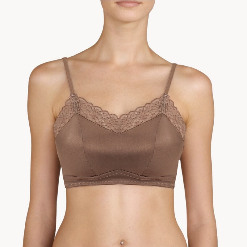 LP Same Style Light Luxury Satin Mulberry Silk Bra White Moonlight Sexy Thin Double-Sided Silk Underwear Bra